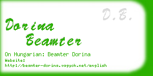 dorina beamter business card